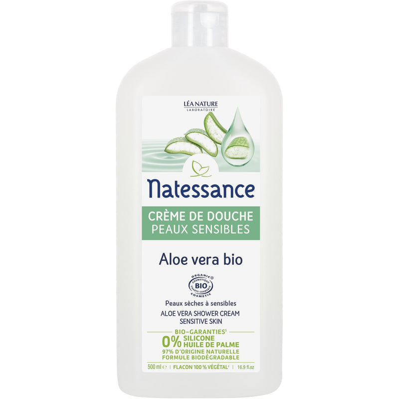 Crème de douche peaux sensibles aloe vera bio