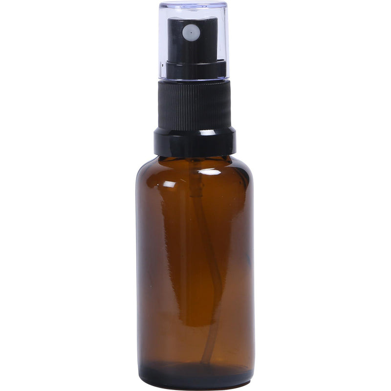 Flacon en verre ambré 30ml avec pompe spray