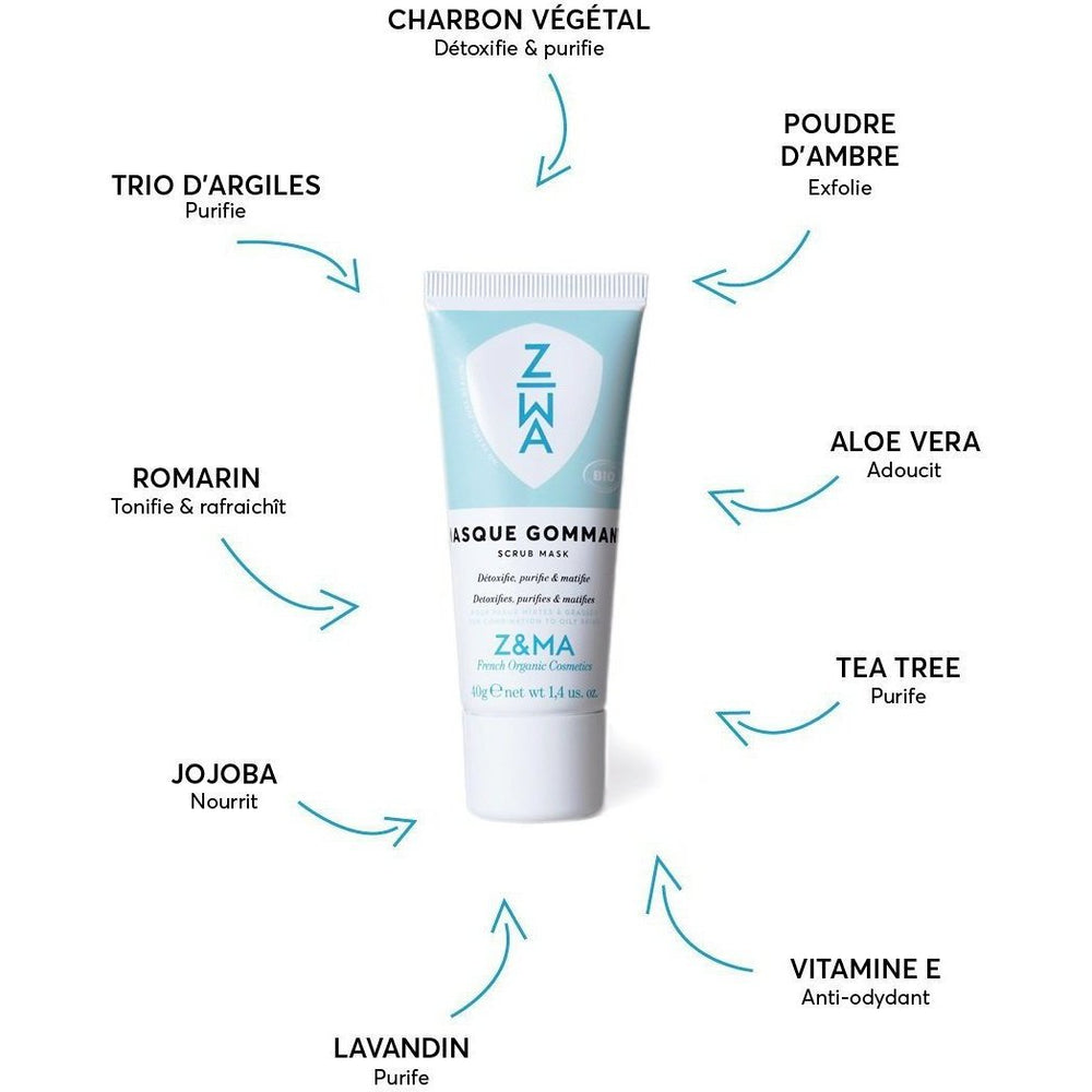 Z&MA Masque visage Le Masque gommant Z&MA