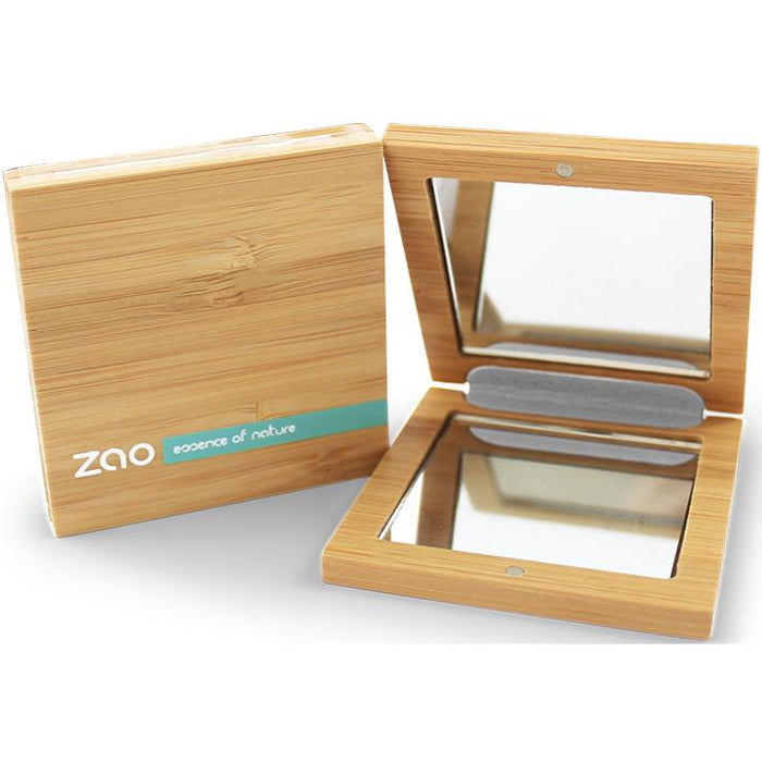 Miroir compact en bambou