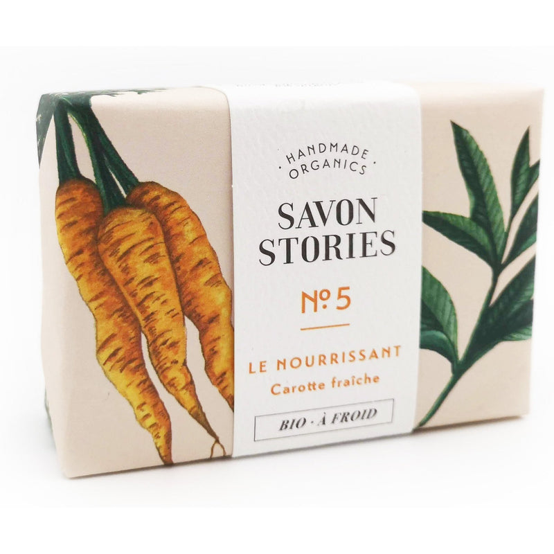Savon Stories Savon à froid Savon solide à froid hydratant - carottes fraîches - numéro 5